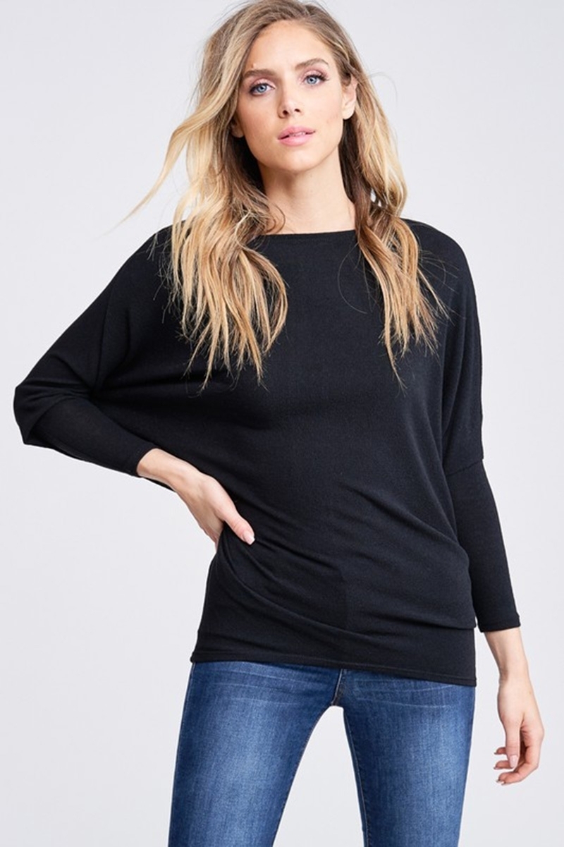 black dolman tunic